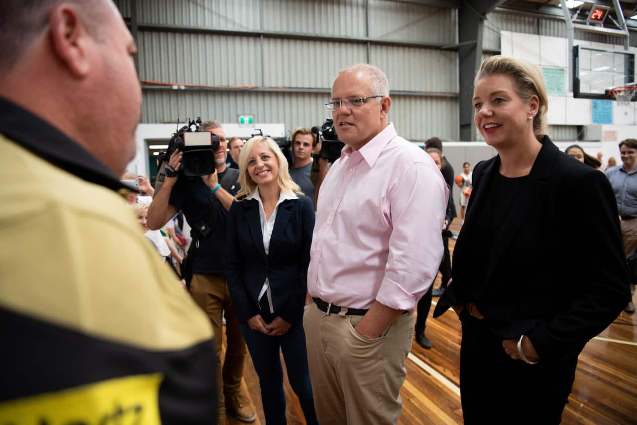 Prime Minister Scott Morrison and Senator Bridget McKenzie.