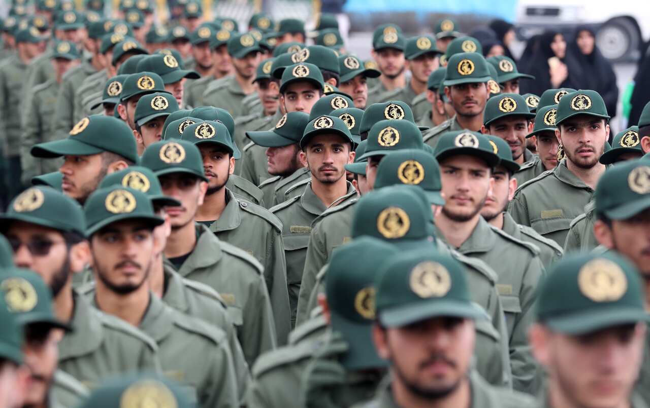 Members of Iran's Revolutionary Guards.