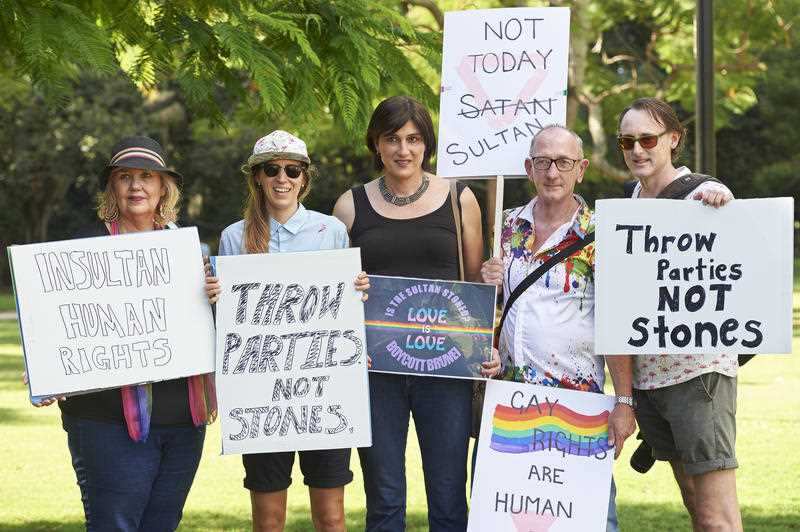 Brisbane Brunei protest 