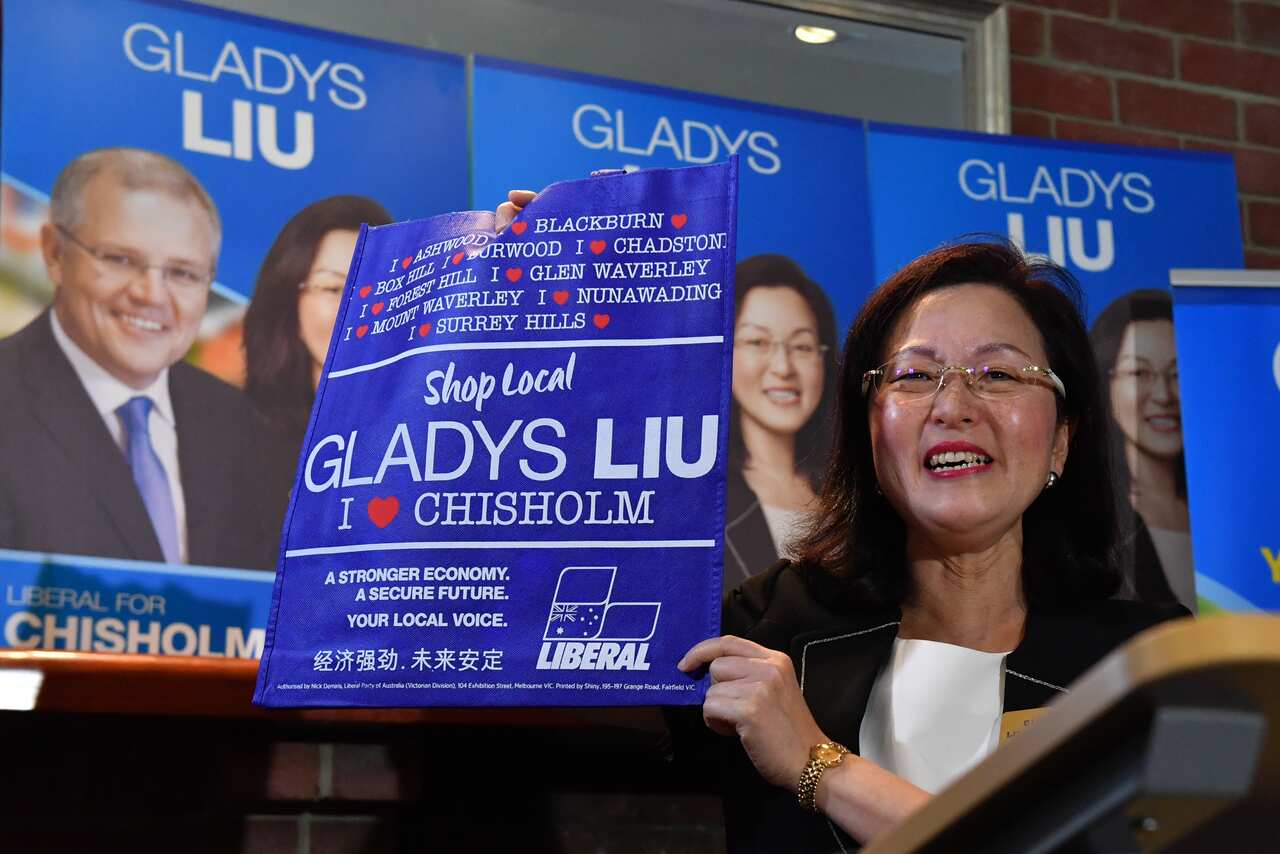 Gladys Liu on the campaign trail.