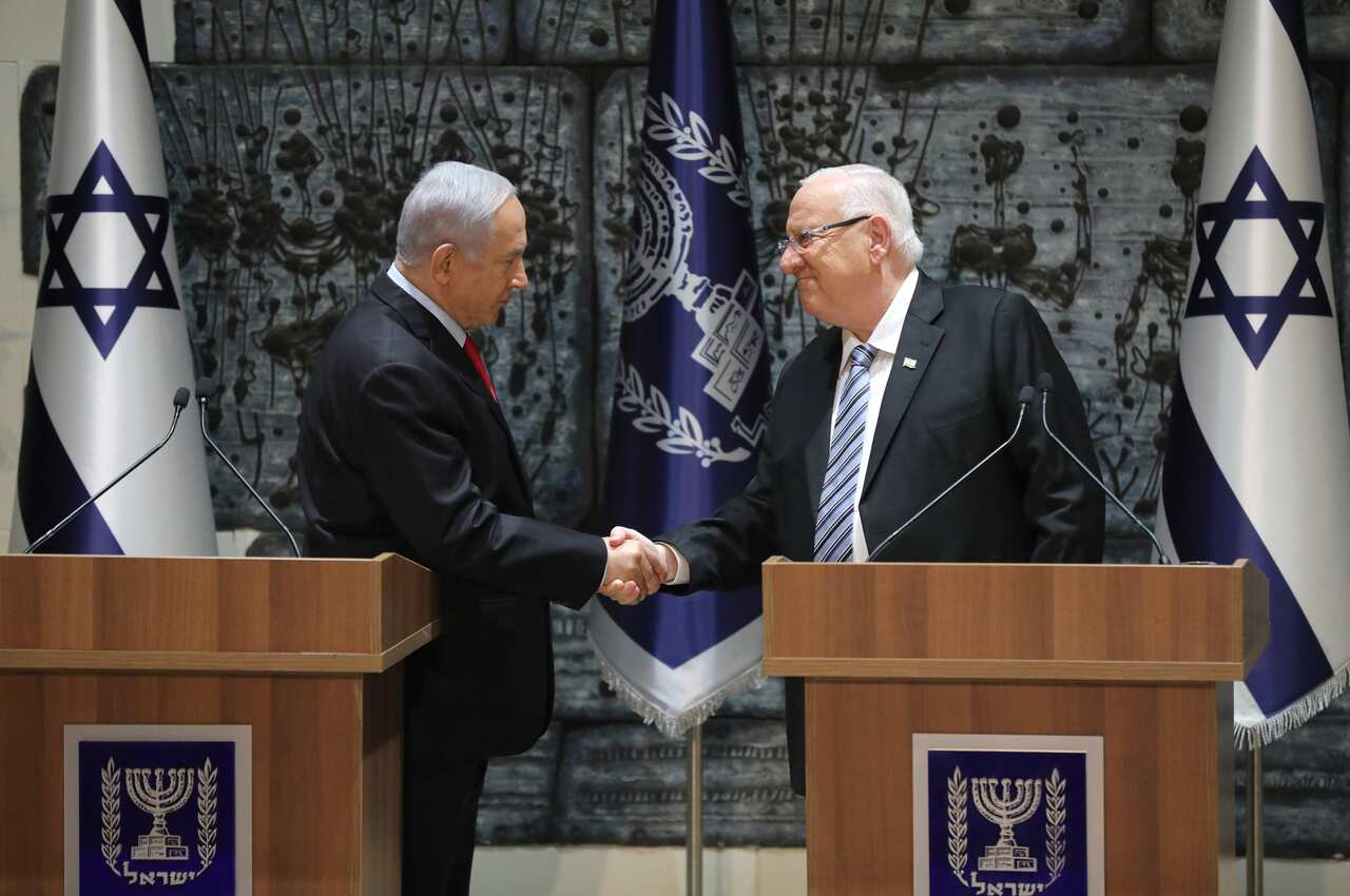 Reuven Rivlin and Benjamin Netanyahu