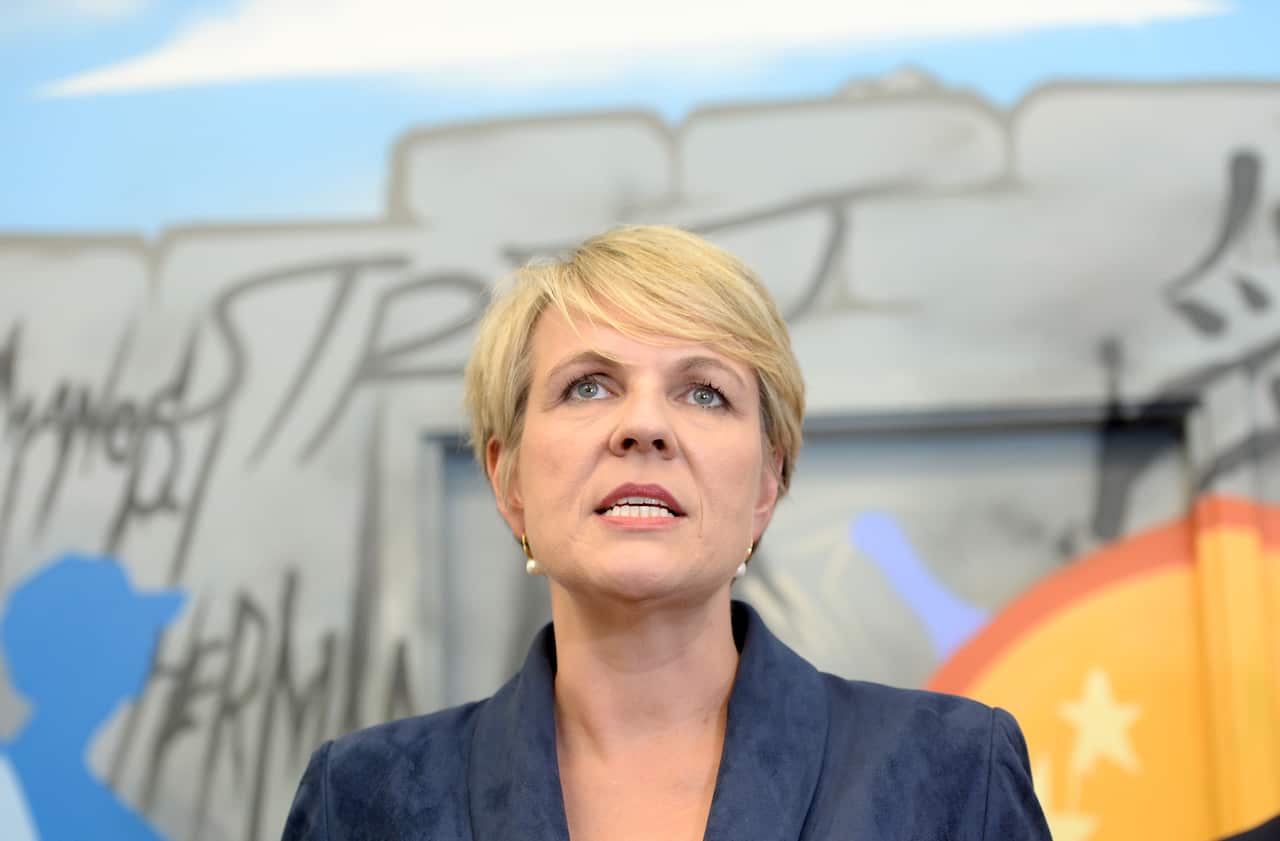 Deputy Opposition Leader Tanya Plibersek speaks to the media during a press conference at the Ted Noffs Foundation in Sydney, Saturday, April 27, 2019. (AAP Image/Jeremy Piper) NO ARCHIVING