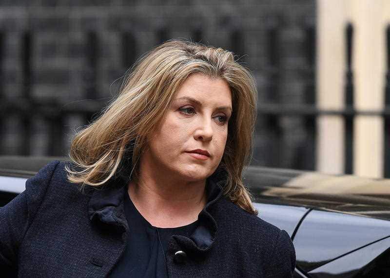 Penny Mordaunt arrives for a Cabinet meeting at Downing Street in London, Britain, 23 April 2019.
