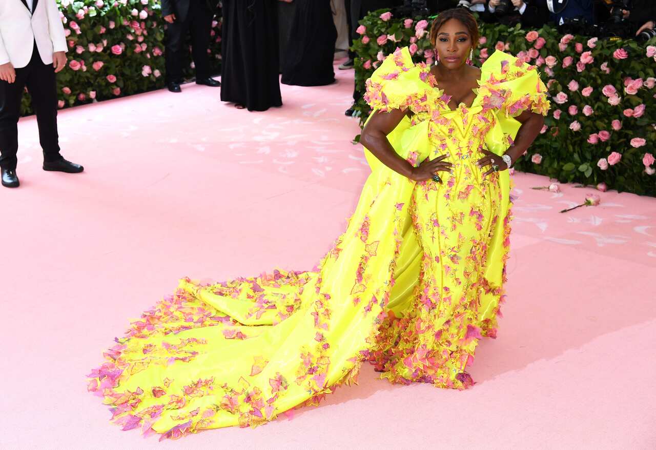 Serena Williams pictured at the Met Gala.          