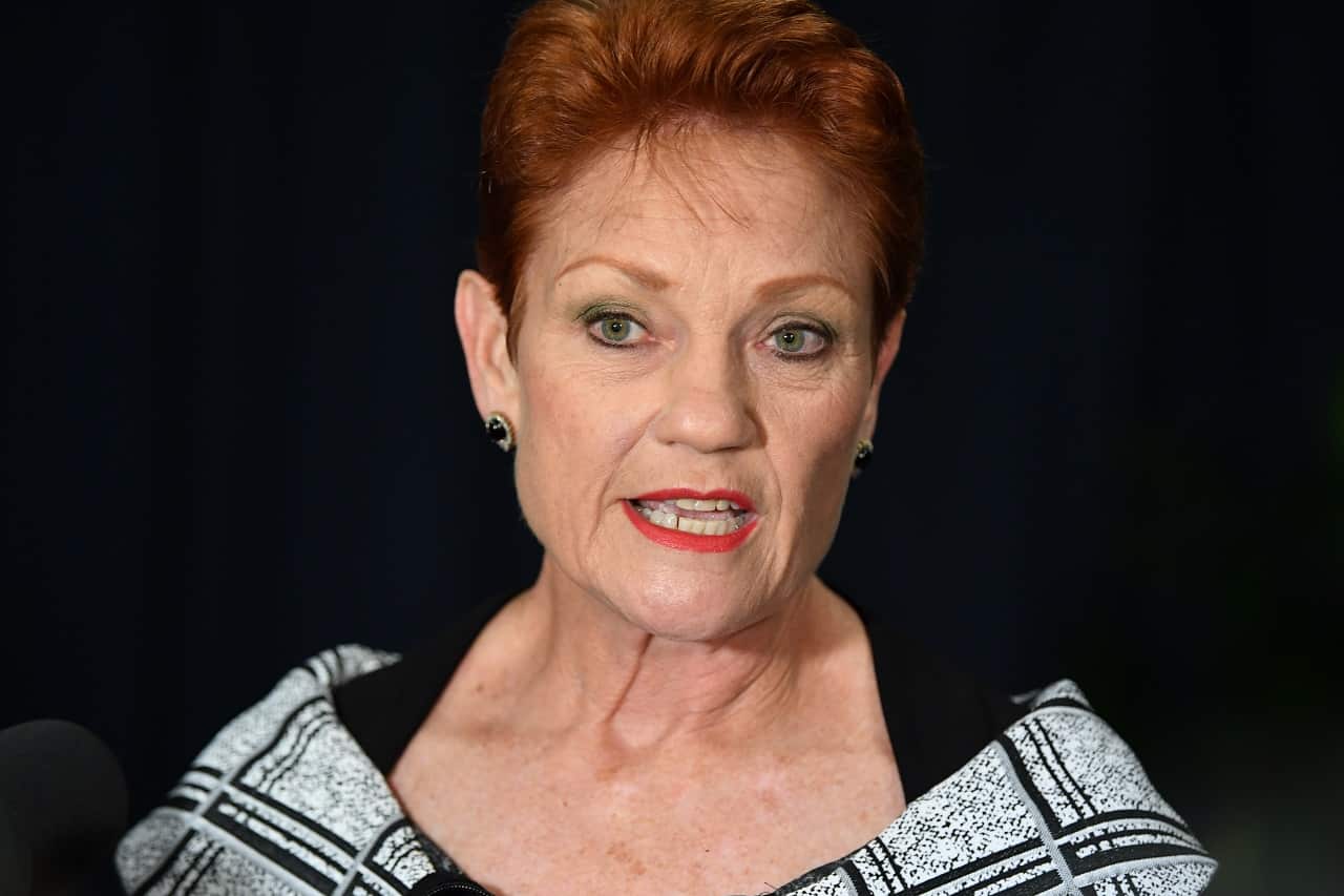 One Nation leader Senator Pauline Hanson.