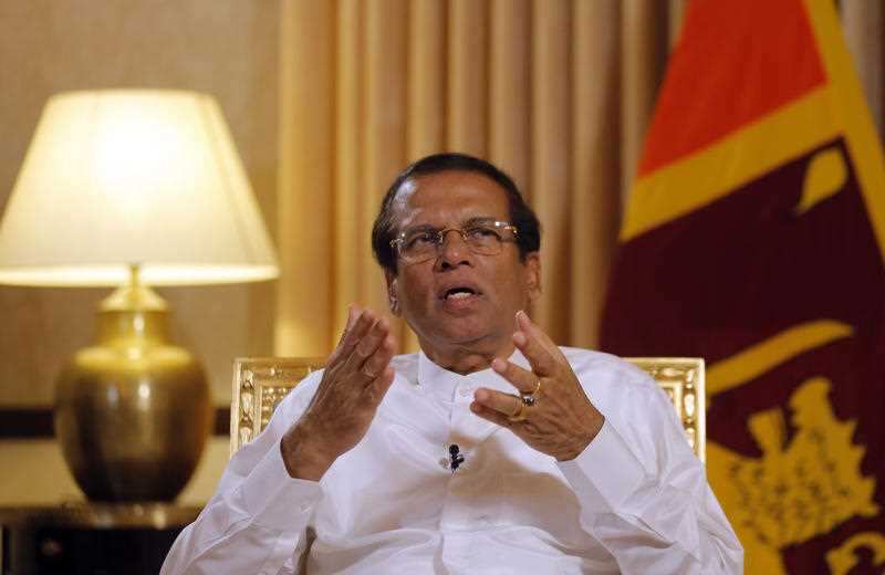 Sri Lankan President Maithripala Sirisena.