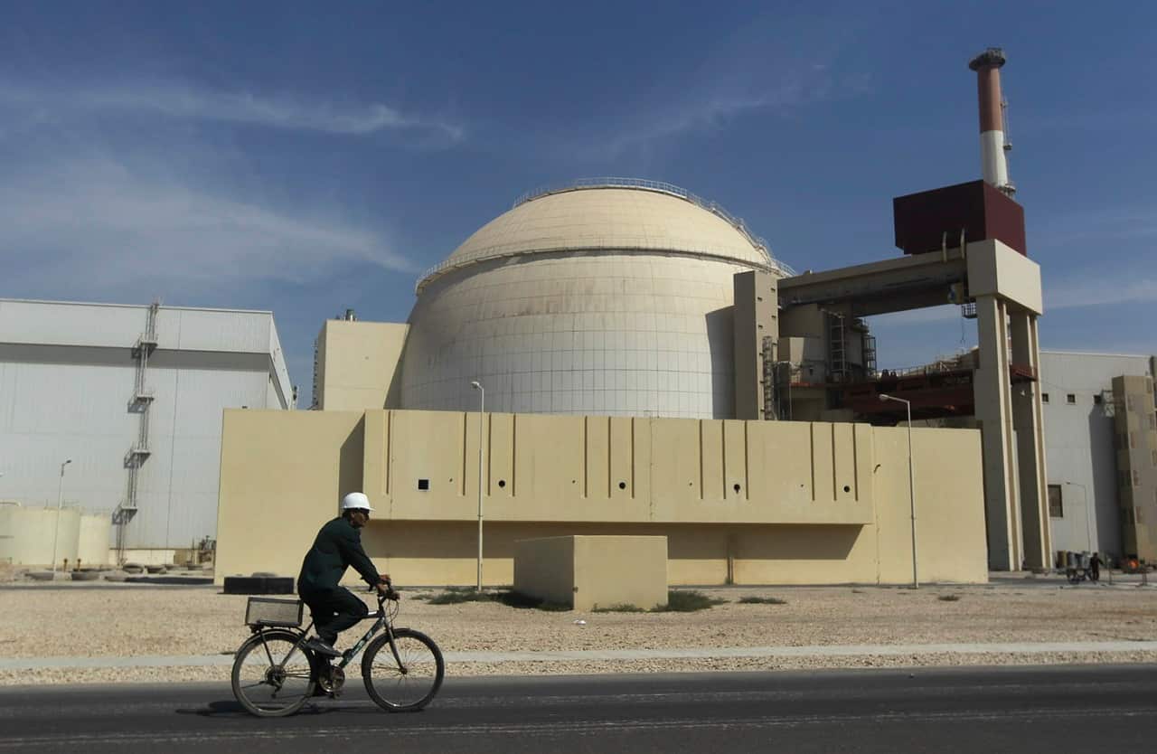 The Bushehr nuclear power plant.
