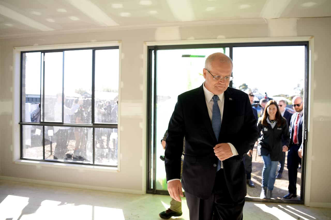 Prime Minister Scott Morrison is spruiking his offer to go guarantor for home deposits. 