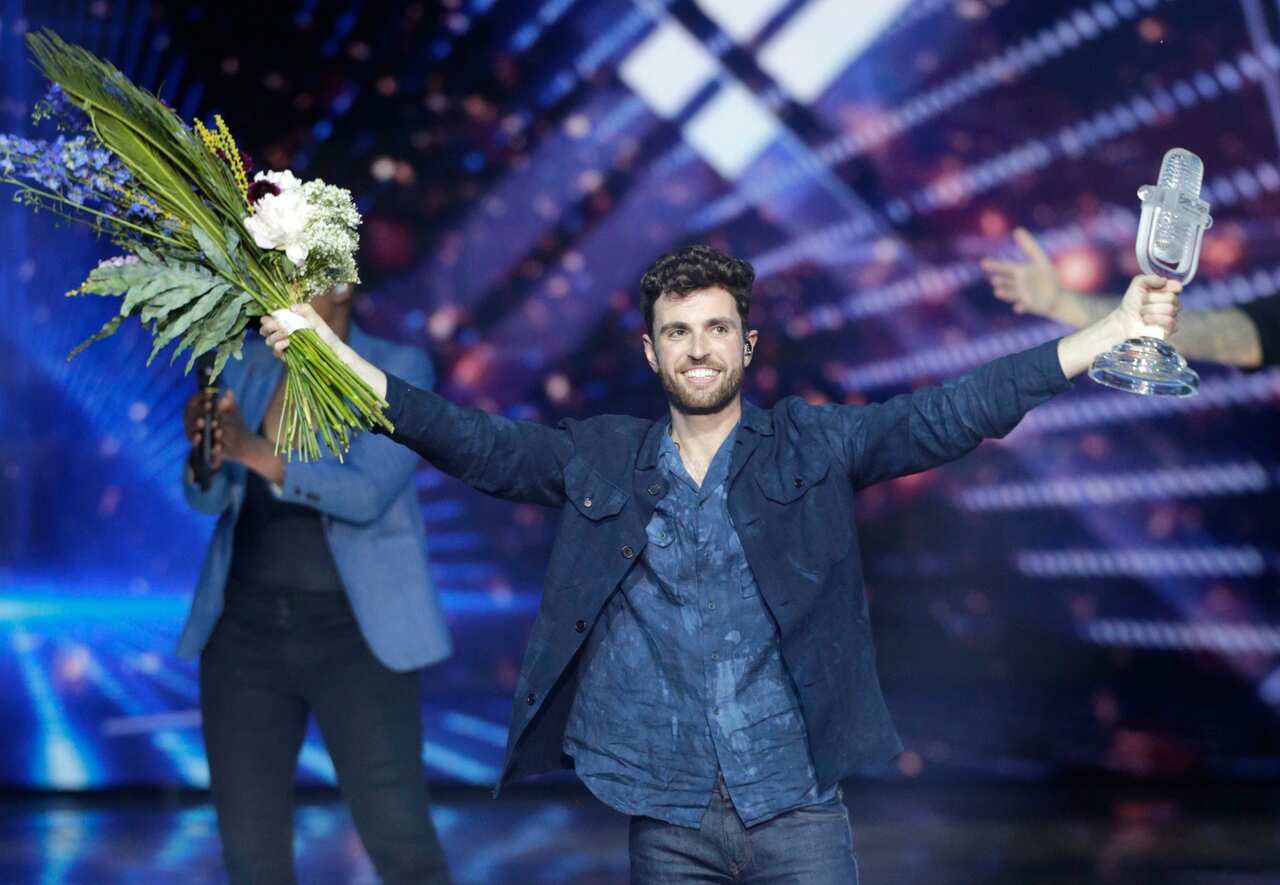 Winner of the 2019 Eurovision Song Contest Duncan Laurence of The Netherland.