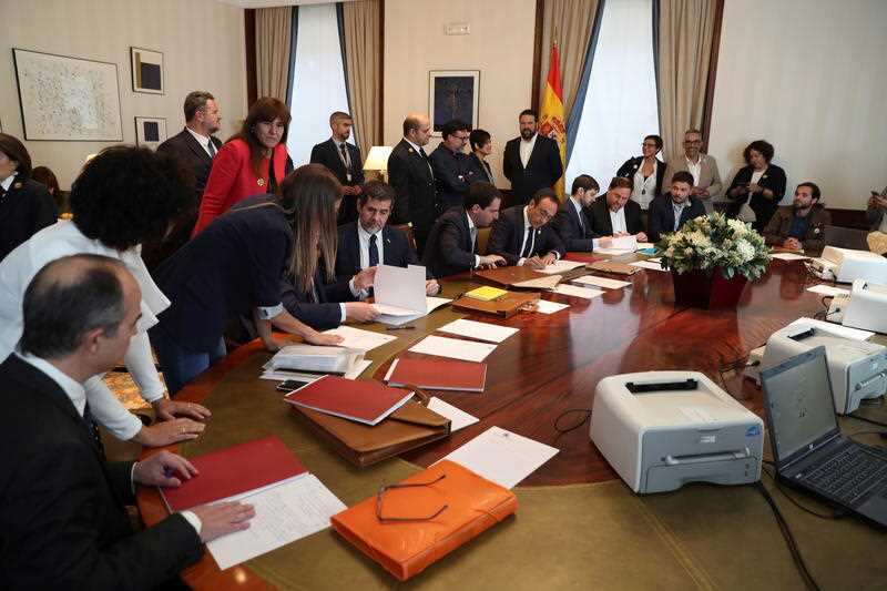 Imprisoned MPs process their parliamentary acts.