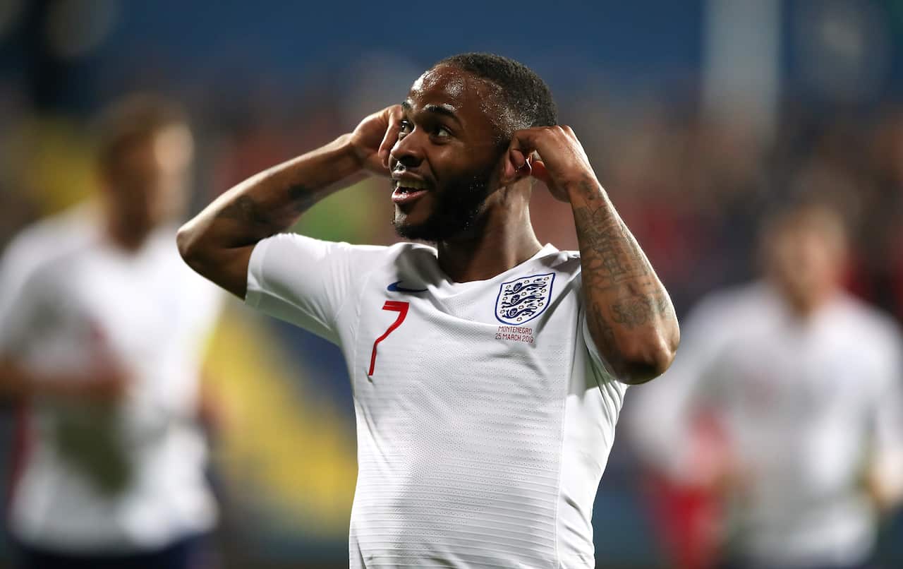 Manchester City star Raheem Sterling calls for tougher action to deal with racism in the sport, May 2019. 