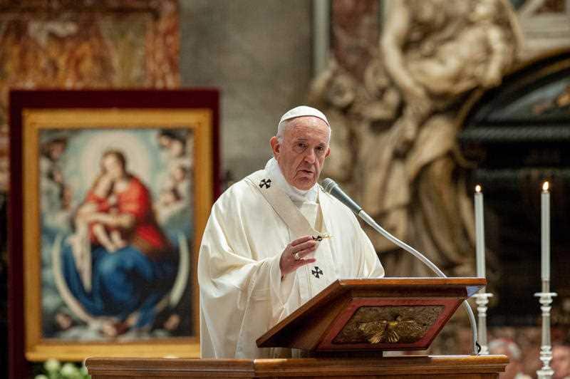 The pope has called for "open, transparent, science-based" reporting of climate risk and a "radical energy transition" away from carbon to save the planet.