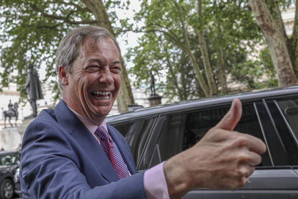Brexit Party leader Nigel Farage