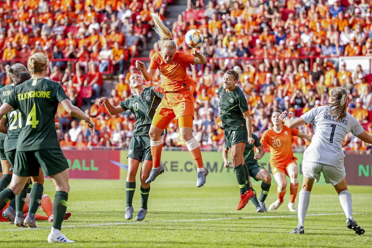 Huge crowd at the friendly match.