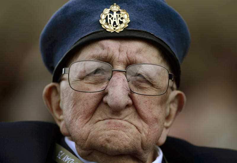 A veteran attends an event that marks the 75th anniversary of D-Day in Portsmouth