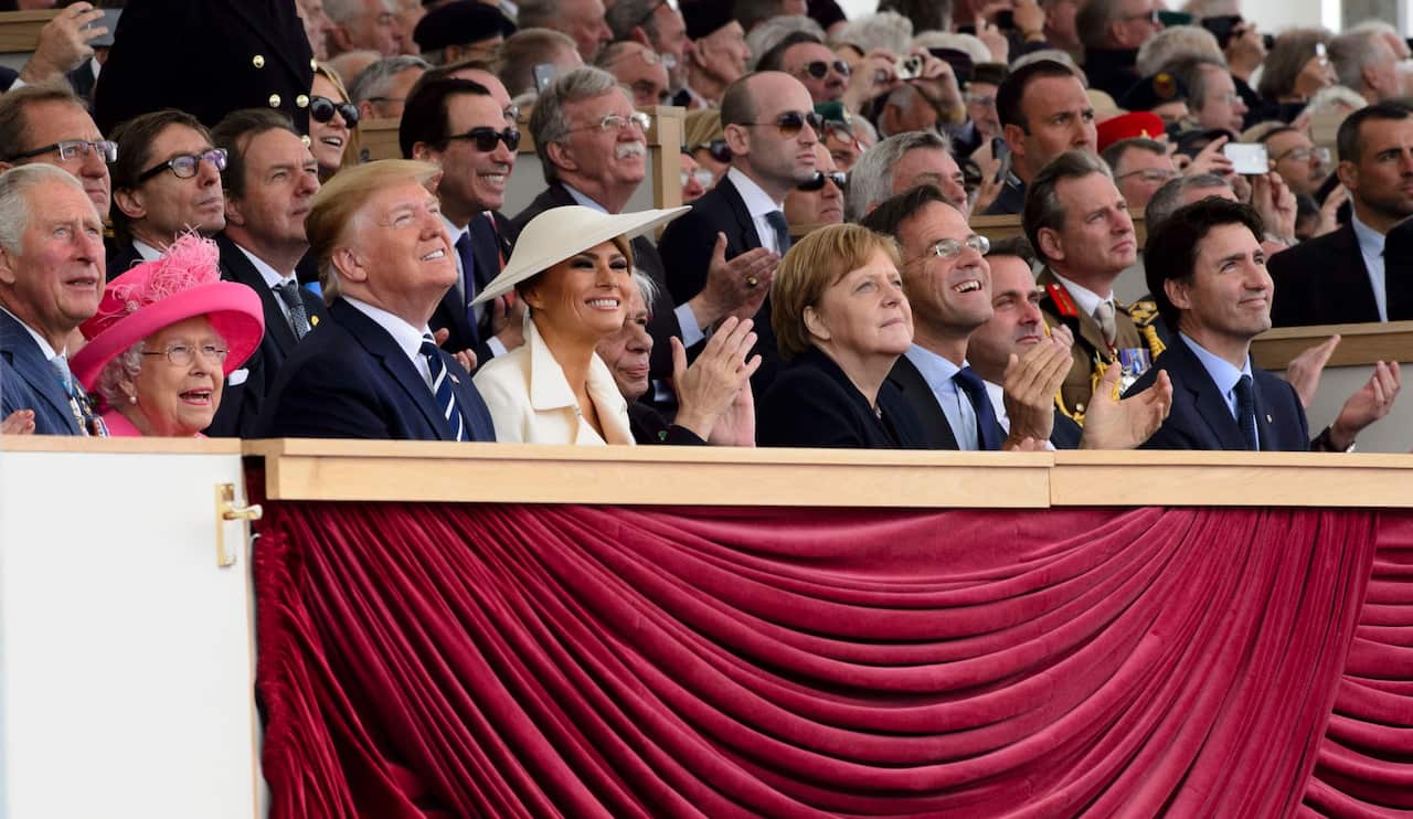 World leaders have commemorated the D-Day anniversary at an event in Portsmouth, England.