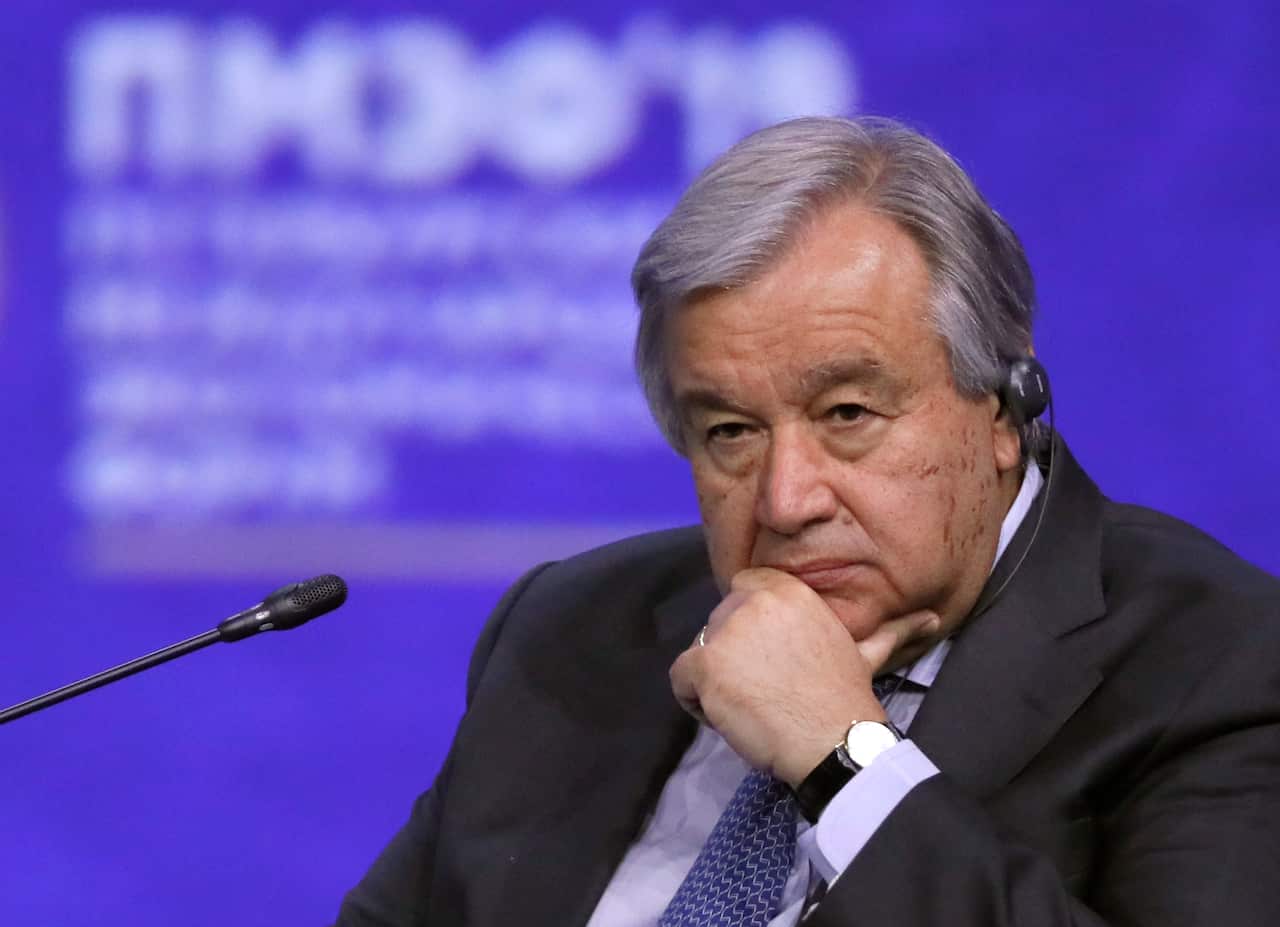UN Secretary General Antonio Guterres.
