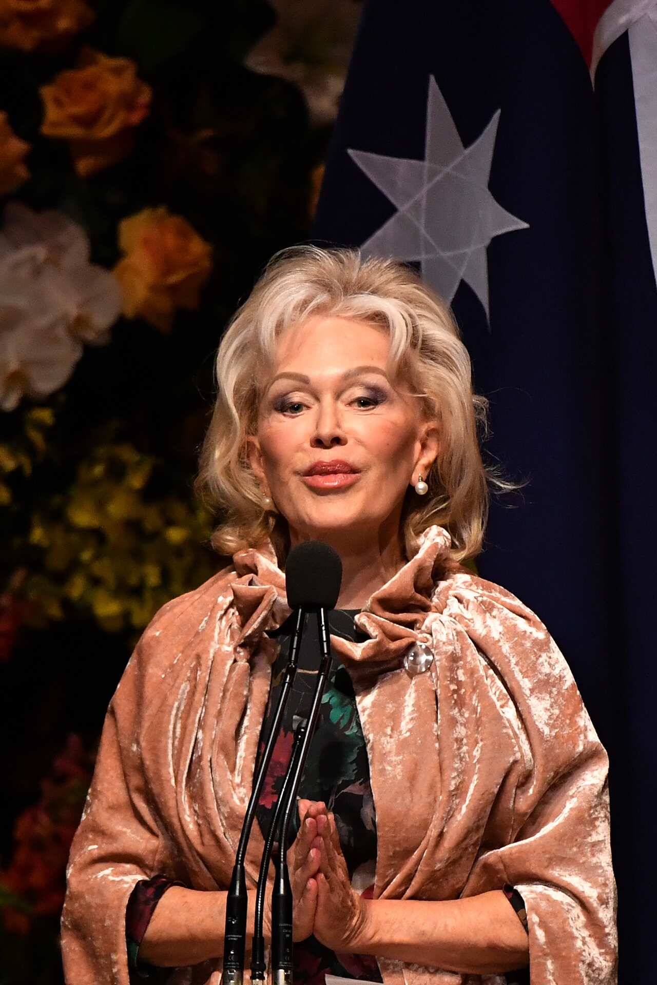 Blanche d'Alpuget, the wife of Bob Hawke, during the State Memorial service for former Prime Minister Bob Hawke