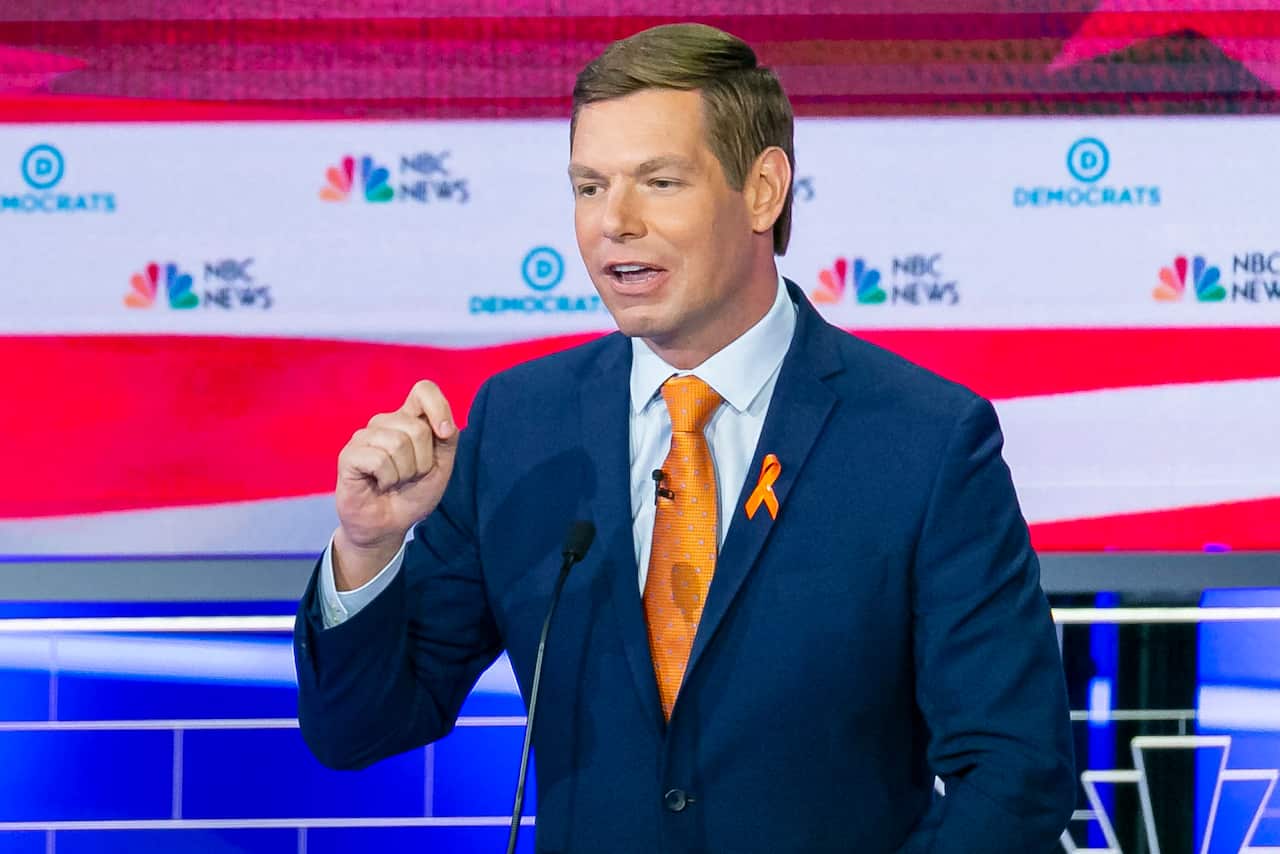 Eric Swalwell on the second night of the first Democratic debates