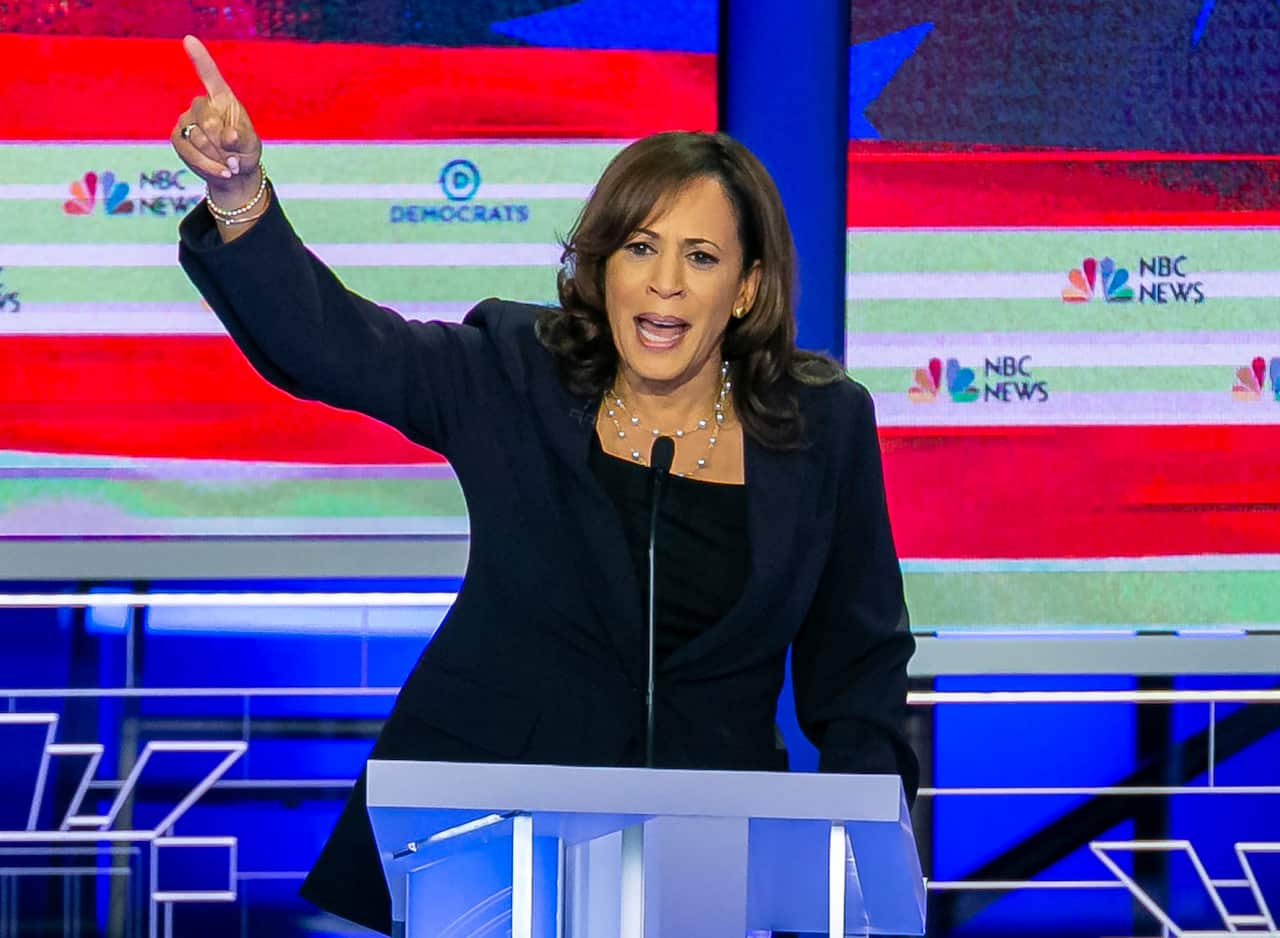 Democratic presidential candidate Sen. Kamala Harris is among the candidates calling for Brett Kavanaugh's impeachment as Supreme Court Justice.