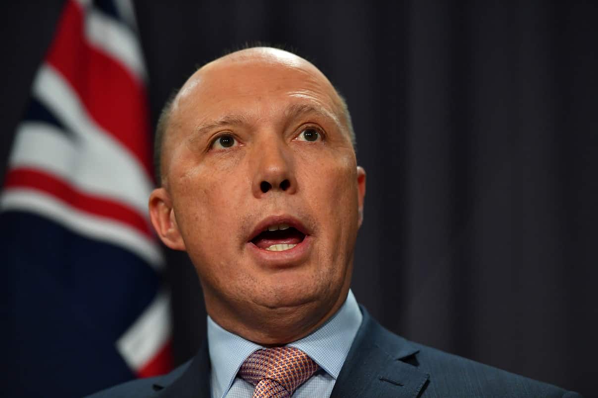 Home Affairs Minister Peter Dutton.