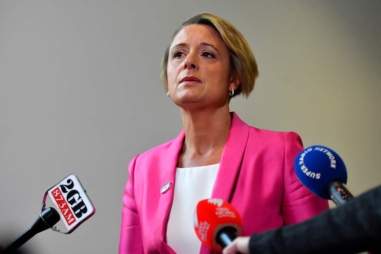 Senator Kristina Keneally addresses media at the Press Gallery at Parliament House in Canberra, Wednesday, 3 July 2019. (AAP Image/Sam Mooy) NO ARCHIVING