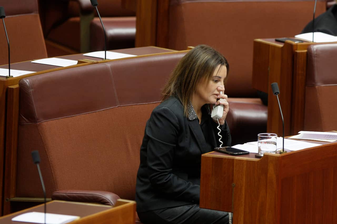 Independent Tasmanian Senator Jacqui Lambie was crucial to the fate of the tax cuts. 