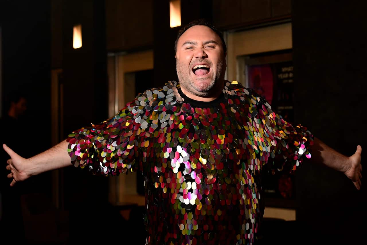 Australian musical theatre actor Trevor Ashley poses for a photograph during a media call for the Sydney Cabaret Festival.