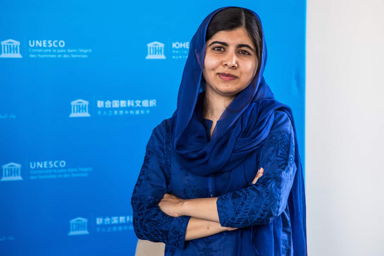 Nobel Peace Prize laureate Malala Yousafzai.