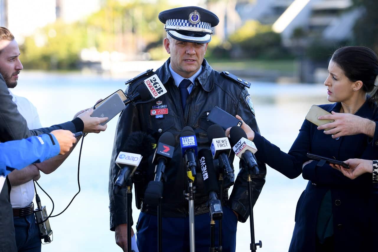 Police talk to media about the catamaran tragedy.