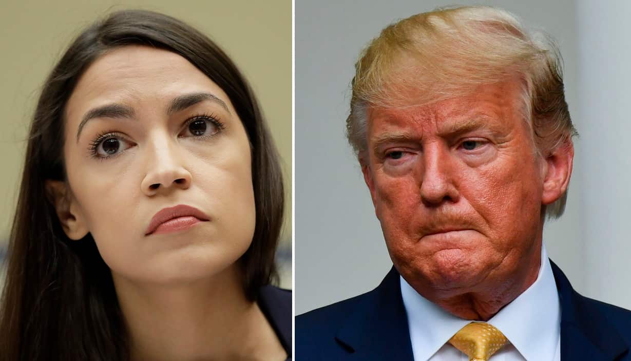 Donald Trump launched an attack on Alexandria Ocasio-Cortez an her fellow Democrats last week.