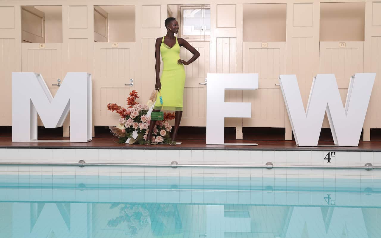 Melbourne is expecting more than 100,000 visitors during the course of the Melbourne Fashion Week, model Adut Akech is this year's international ambassador.  
