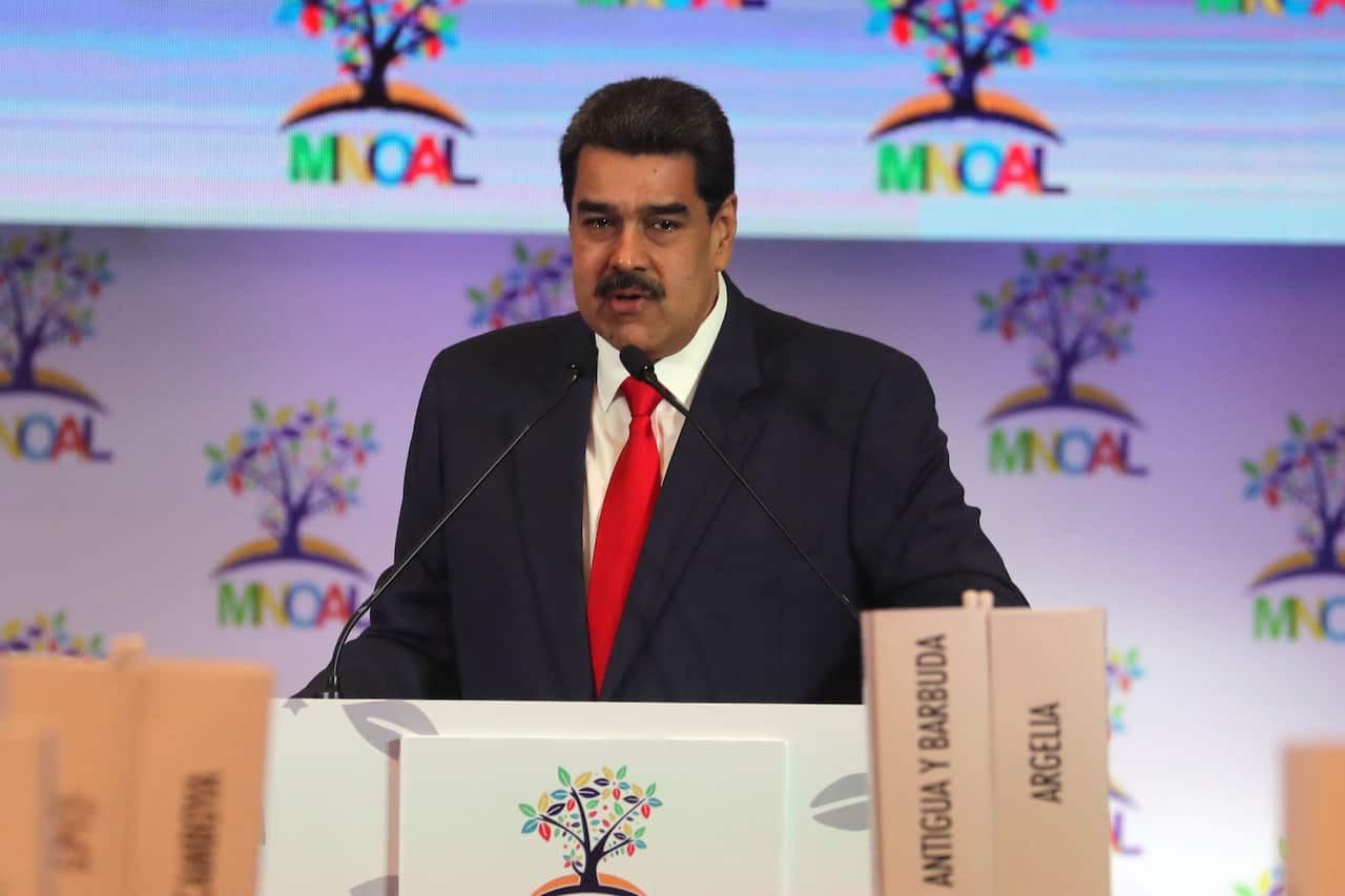 Venezuelan President Nicolas Maduro speaks earlier this month. 