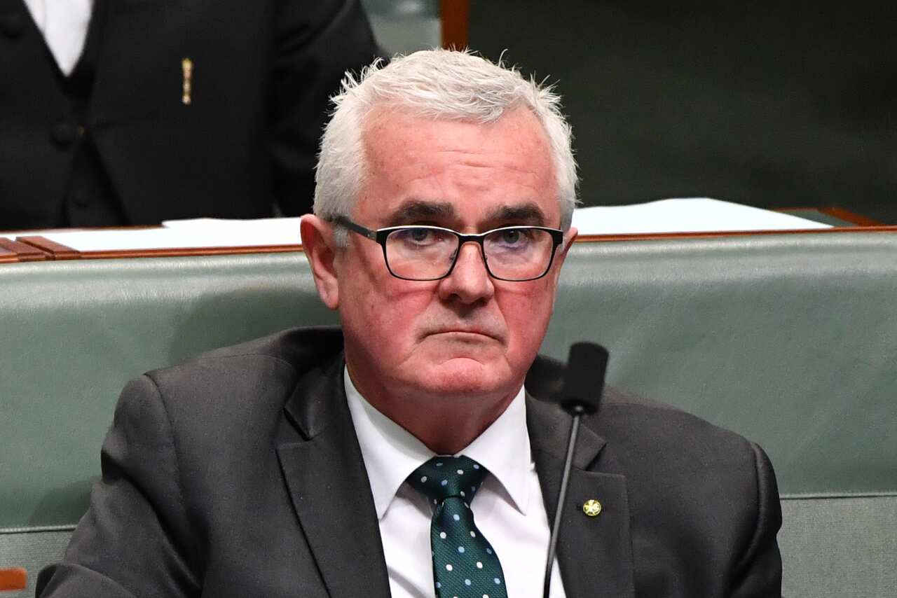 Independent MP Andrew Wilkie at Parliament House in Canberra.