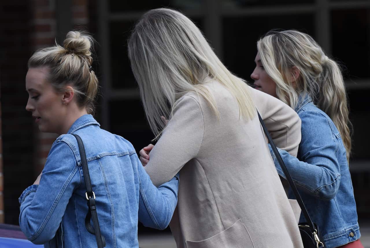 Memorial service for Lucas Fowler at Turramurra Uniting Church in Sydney.