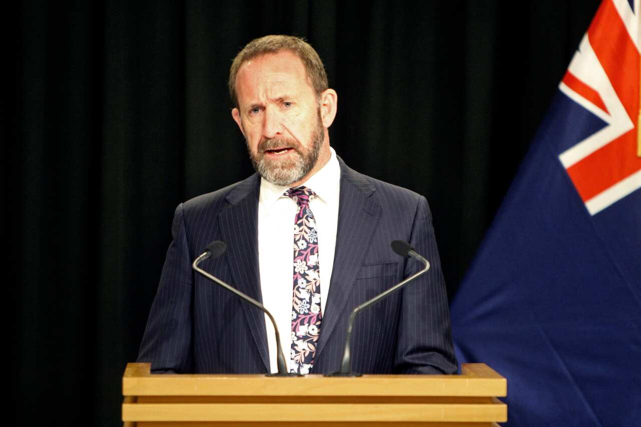 NZ Justice Minister Andrew Little announces plans to decriminalise abortion laws on Monday, August 5, 2019, in Wellington, New Zealand.