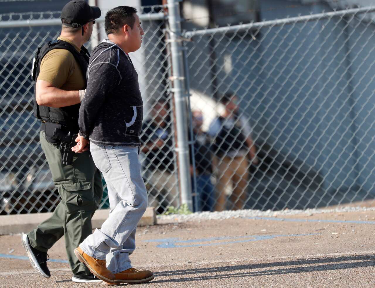 A man who was among those picked up by immigration officials when they raided several Mississippi food processing plants.