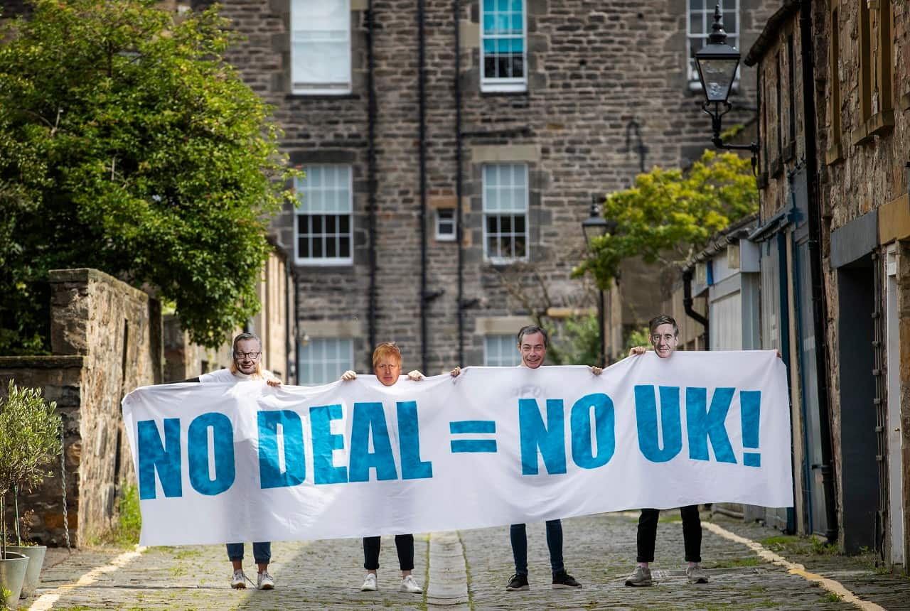 Young activists from Our Future, Our Choice holding a protest.