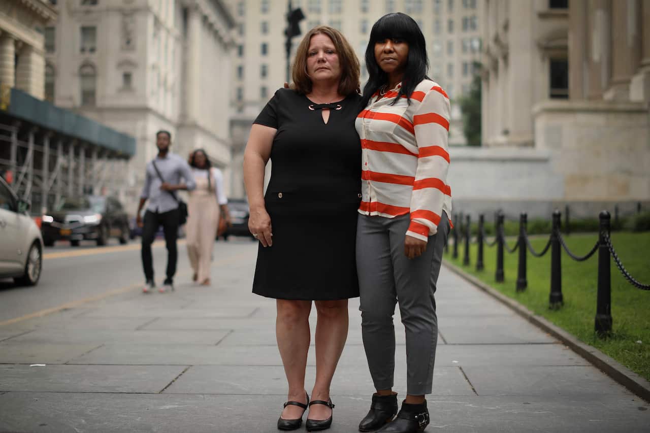 Joanne Schoonmaker, left, and Auset Love both filed lawsuits alleging they were sexually abused as children in New York.