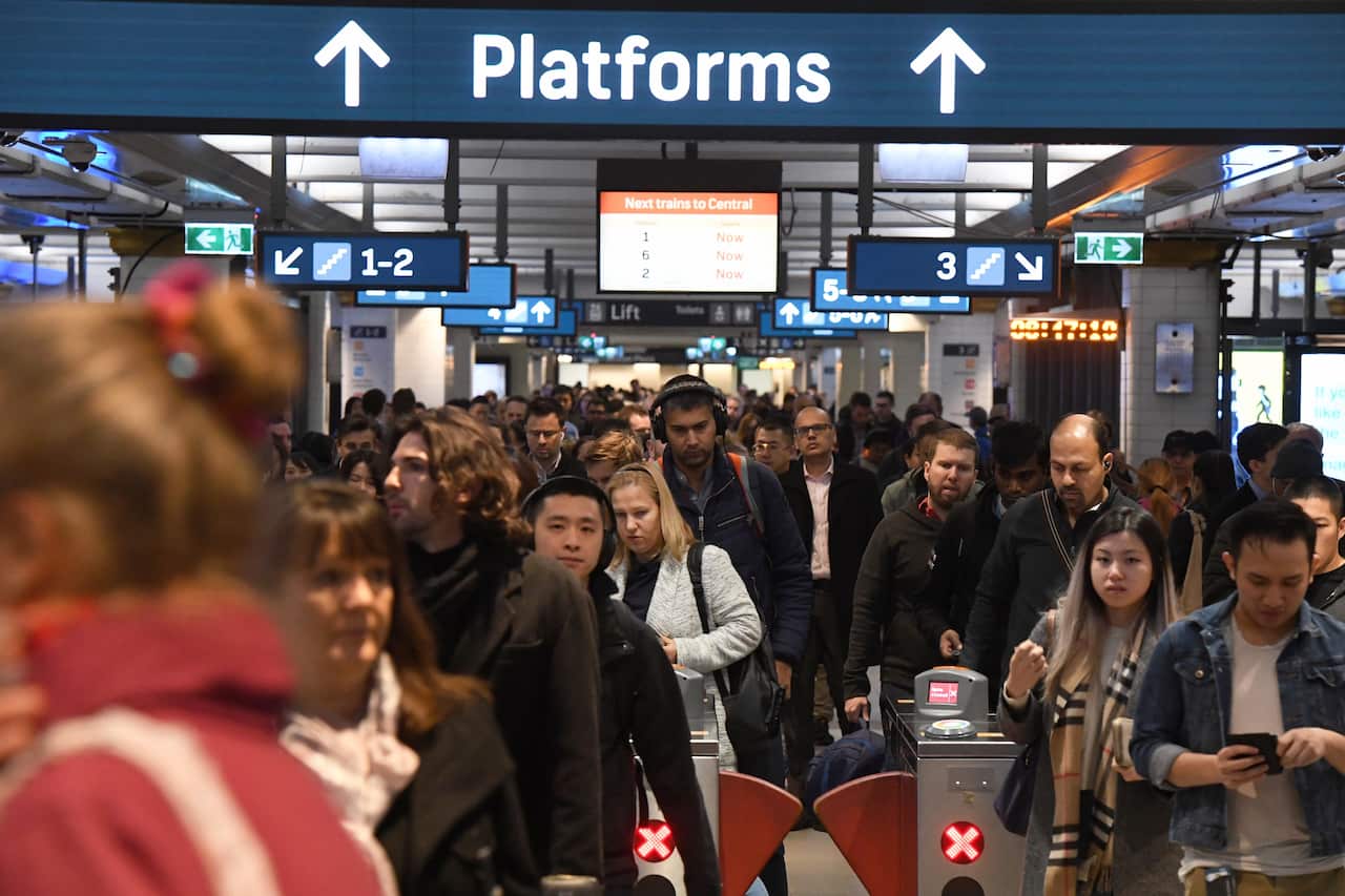 A breakdown at Sydney's Town Hall station sent the city's train network into meltdown.