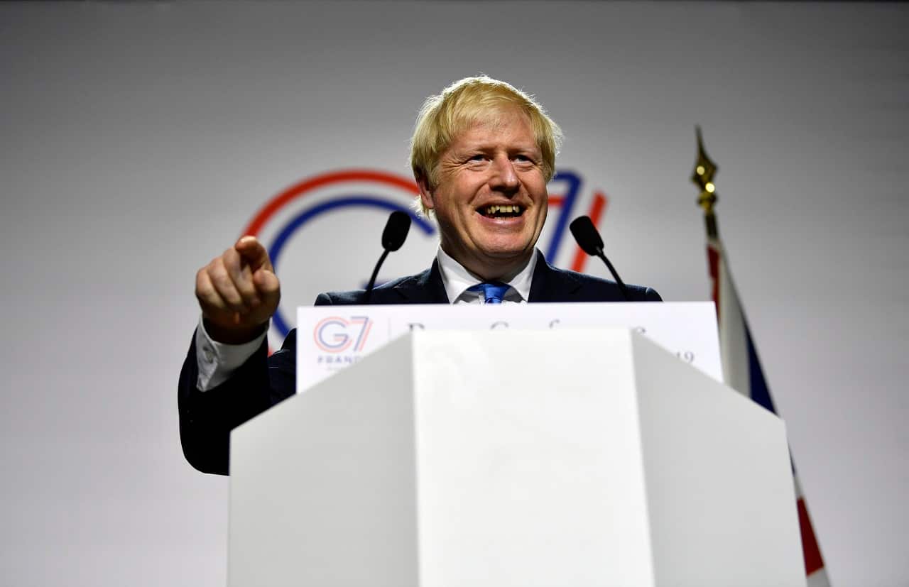 Boris Johnson at the G7 summit.