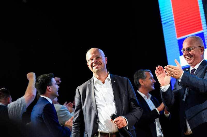 Andreas Kalbitz, top candidate of the AfD for the state election in Brandenburg