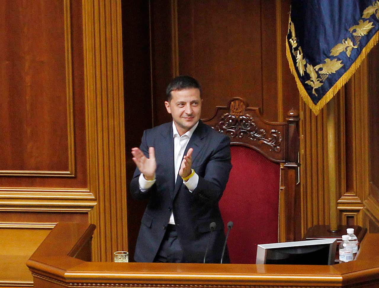 Ukrainian President Volodymyr Zelensky. 