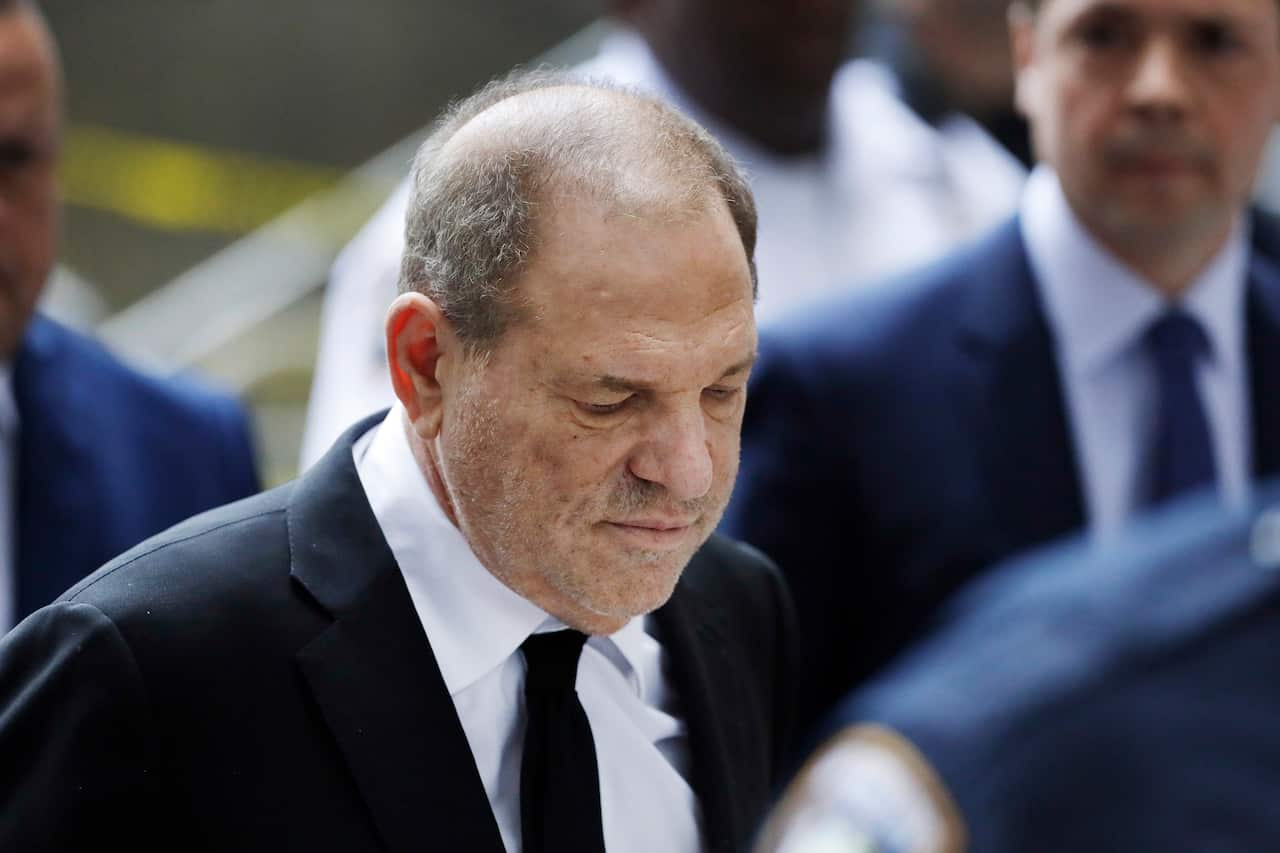 Harvey Weinstein attends a New York court last month. He has denied all accusations of non-consensual sex. 