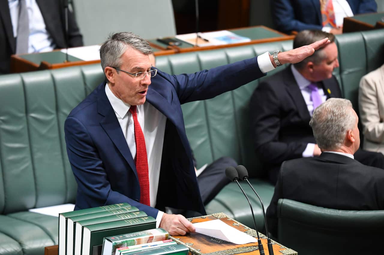 Shadow Attorney-General Mark Dreyfus speaks during a motion to suspend standing orders in the House of Representatives at Parliament House in Canberra, Thursday, September 12, 2019. (AAP Image/Lukas Coch) NO ARCHIVING