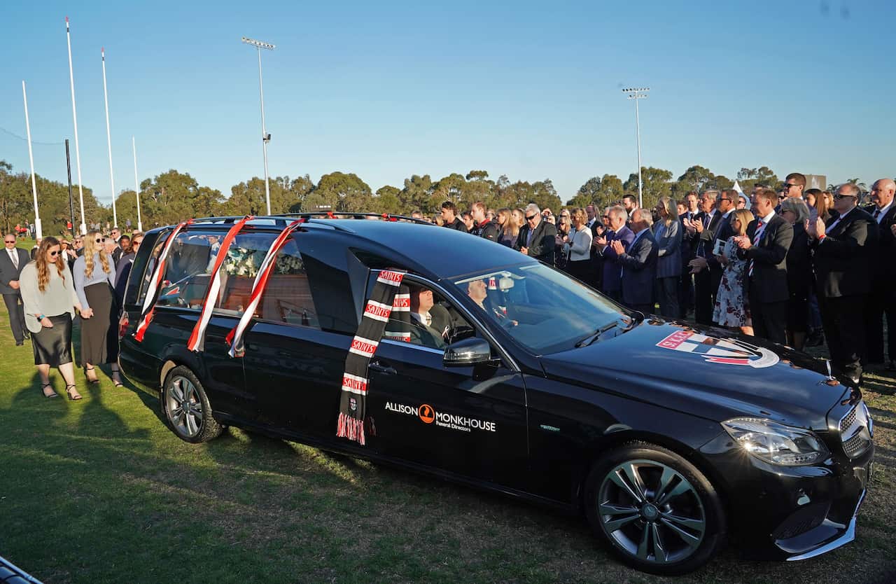 A memorial service for Danny Frawley was held in Melbourne on September 18.