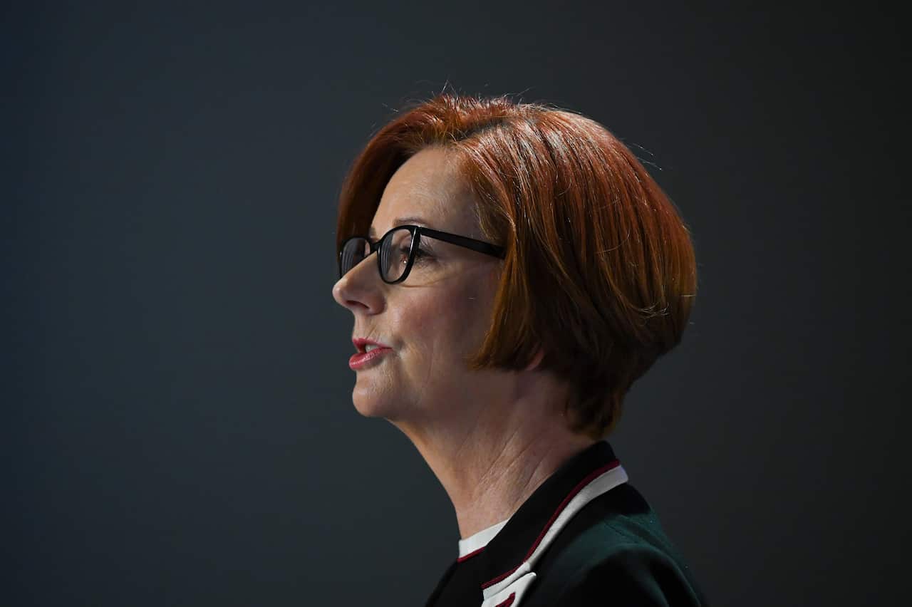 Julia Gillard spoke out about the impact of mental health conditions on the work force. 