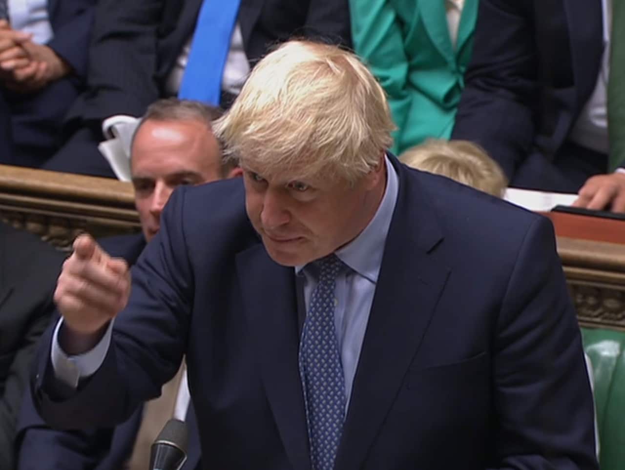 Mr Johnson characterised a Brexit delay bill as a "surrender act" and a "humiliation".