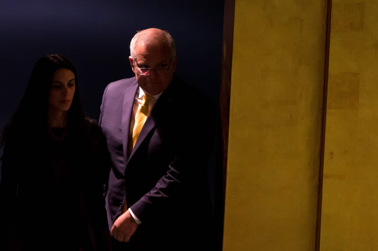 Prime Minister Scott Morrison ahead of his UN General Assembly address.