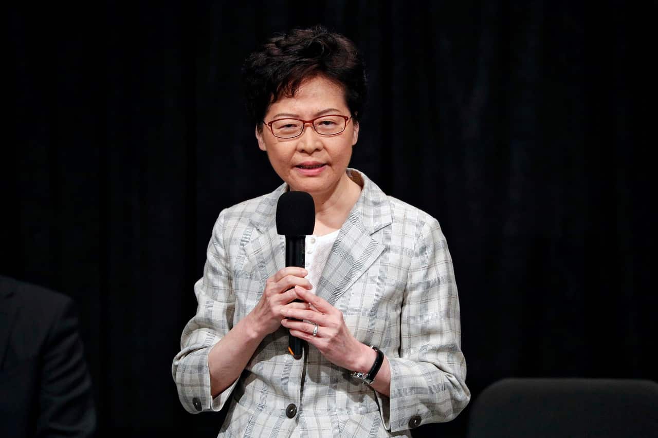 Hong Kong Chief Executive Carrie Lam.